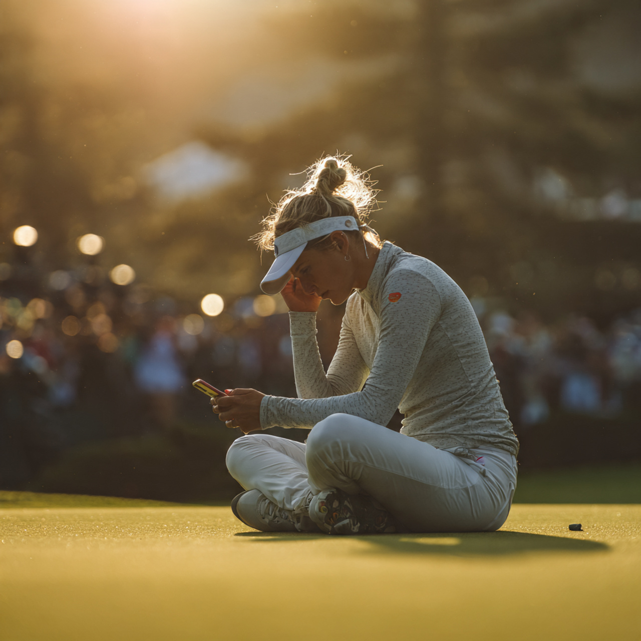style image of a female golfer Paige Spiranac