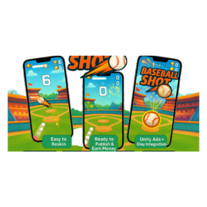 Baseball Shot – Unity 2D Mobile Game Source Code | Android & iOS Game Template
