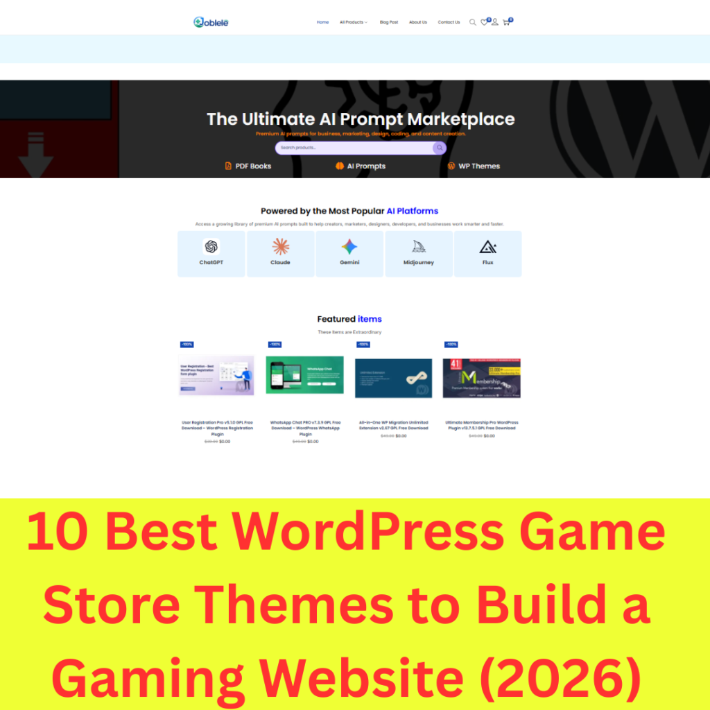 10 Best WordPress Game Store